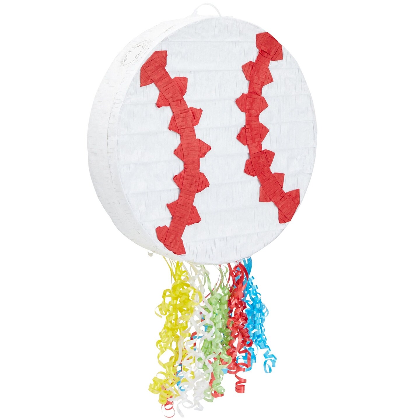 Pull String Baseball Pinata for Boys and Girls Sports Themed Birthday Party  Decorations, Baseball Game Celebration, Gender Reveal, Baby Shower (Small,  12.75 x 3 Inches)