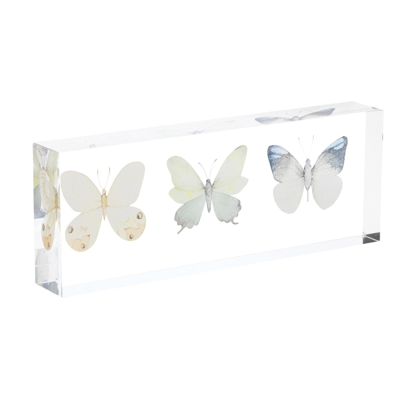 Melrose Set of 4 Triple Butterfly Tabletop Decorations 8&#x22;