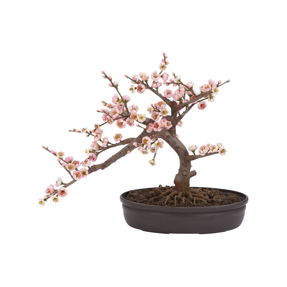 Nearly Natural   Cherry Blossom Bonsai Silk Tree - Pink