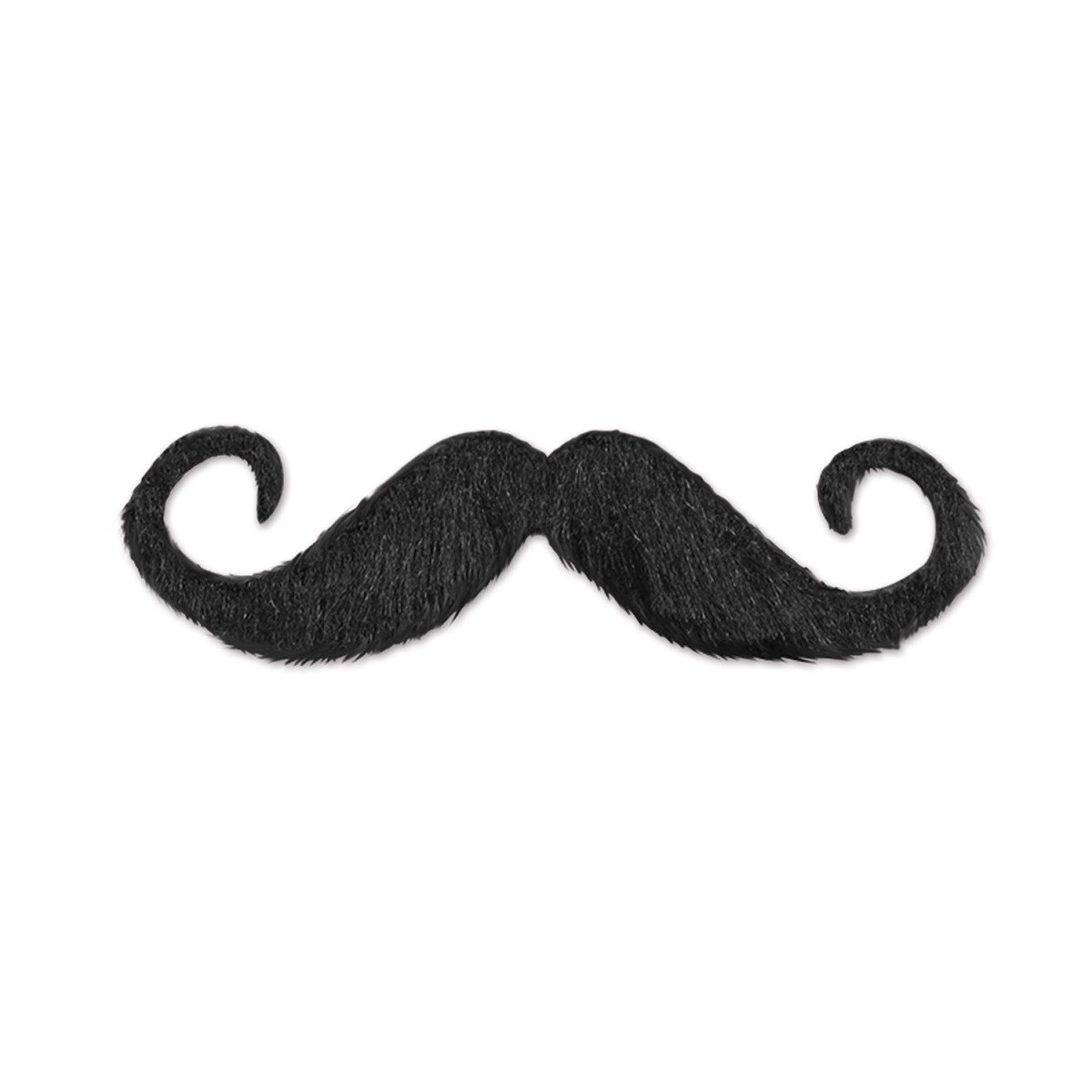Party Central Club Pack of 12 Black Adult Men&#x27;s Handlebar Hairy Mustache Costume Accessories 5&#x22;