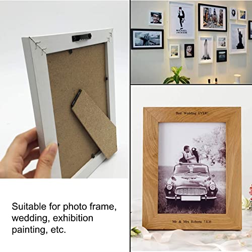 EesTeck 150 Pack Small Sawtooth Picture Hangers Steel Picture Hangers Picture Frames Hangers with Screws Picture Hang Solutions, for Hanging Clock Paintings Artwork Picture Frame Hook Photos (Black )