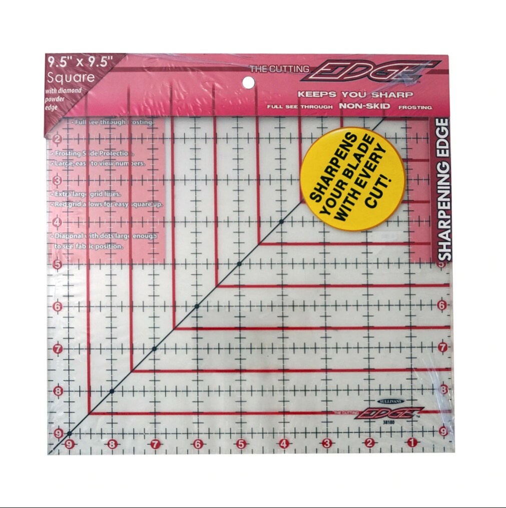 The Cutting EDGE 9.5&#x2033; x 9.5&#x2033; Frosted Ruler