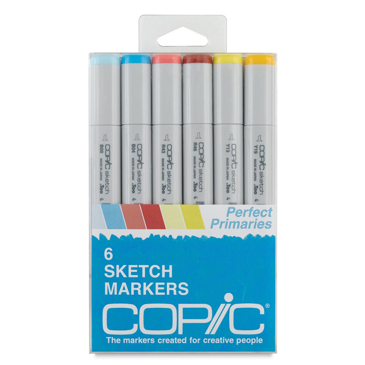 Copic Sketch Marker Set - Perfect Primaries, Set of 6