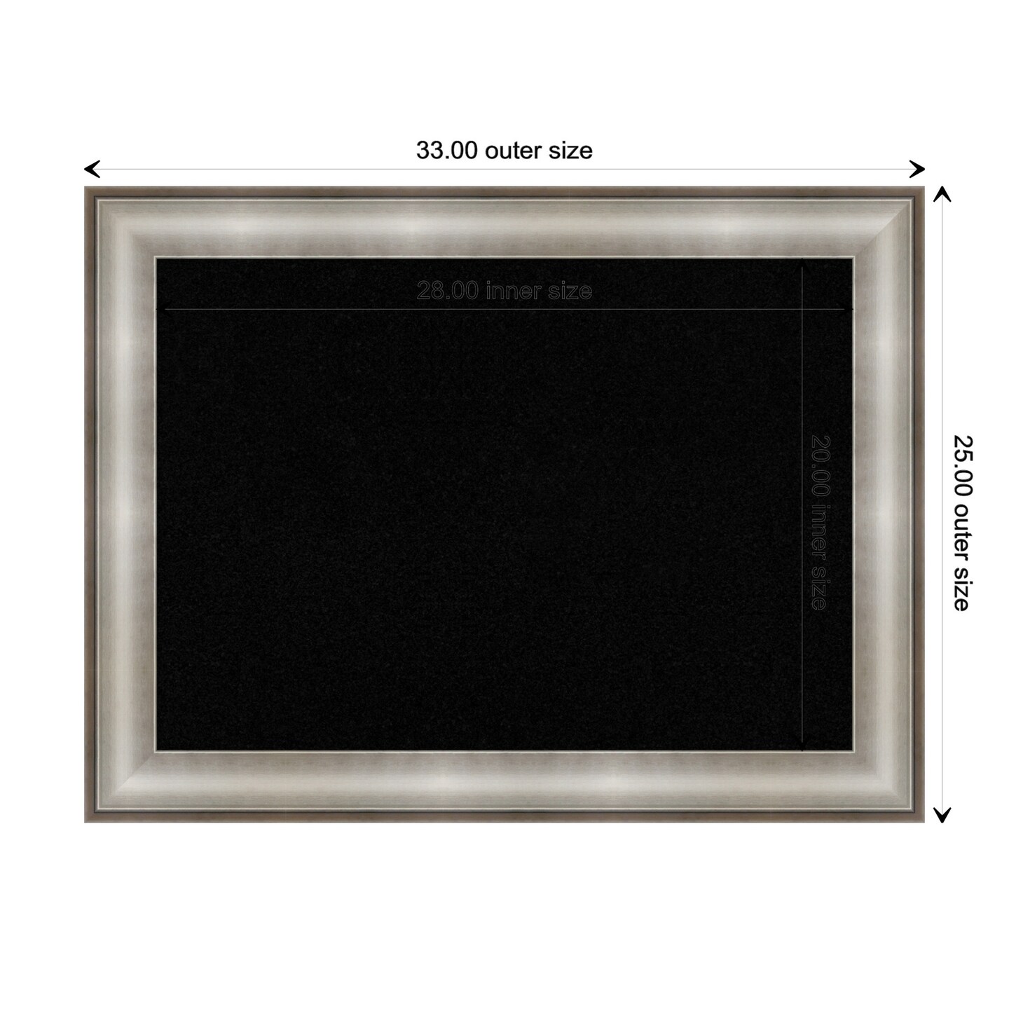 Imperial Framed Corkboard, Black Cork