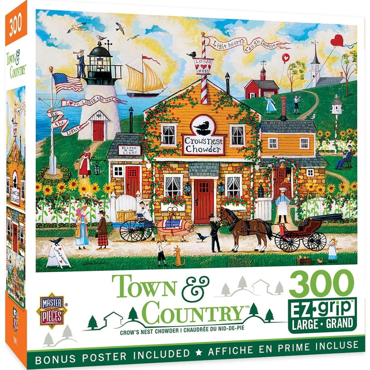 MasterPieces Town and Country - Crows Nest Chowder 300 Piece EZ Grip Jigsaw Puzzle