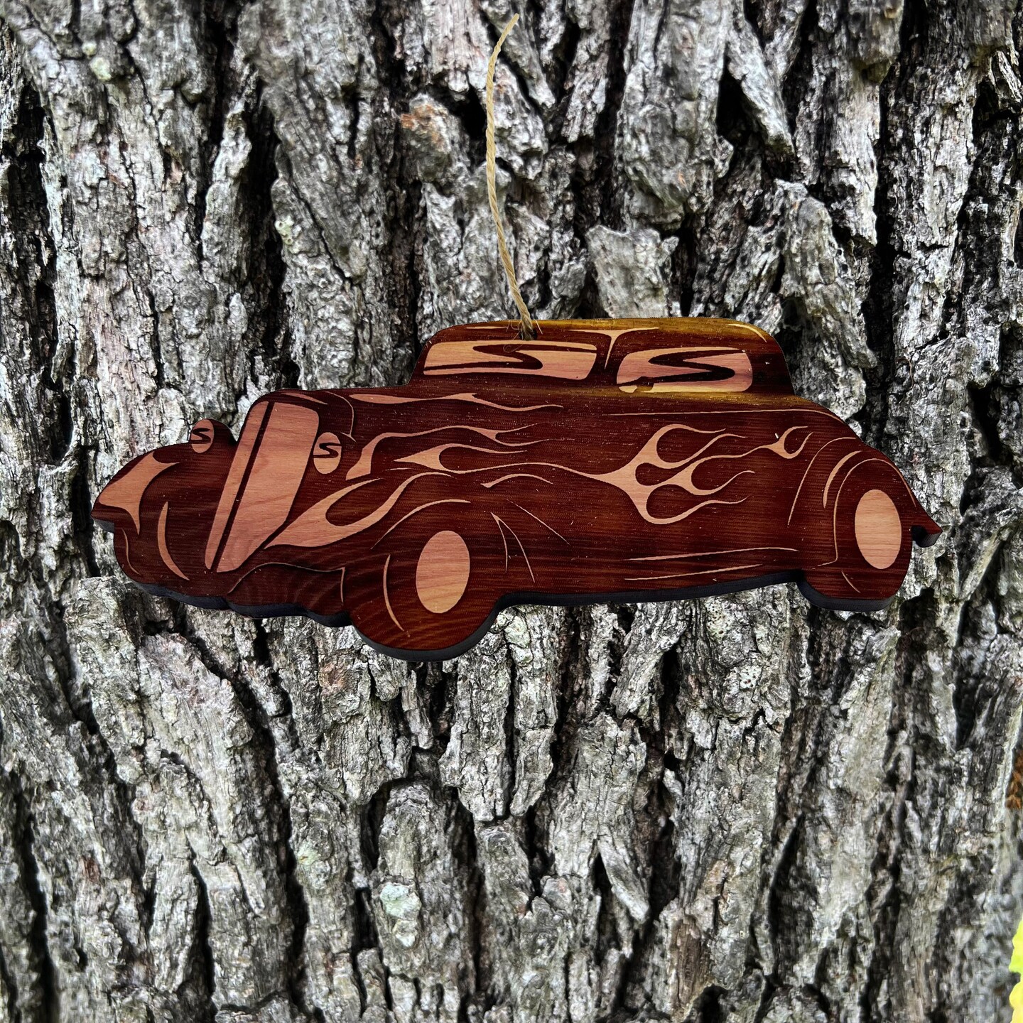 34 Coupe - Cedar Ornament 34 Coupe - Cedar Ornament