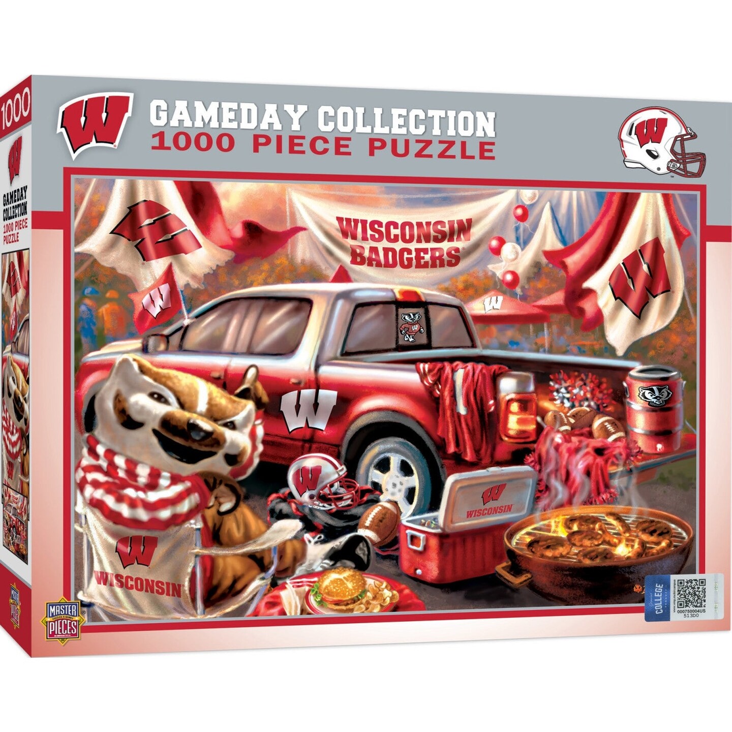 MasterPieces Wisconsin Badgers - Gameday 1000 Piece Jigsaw Puzzle