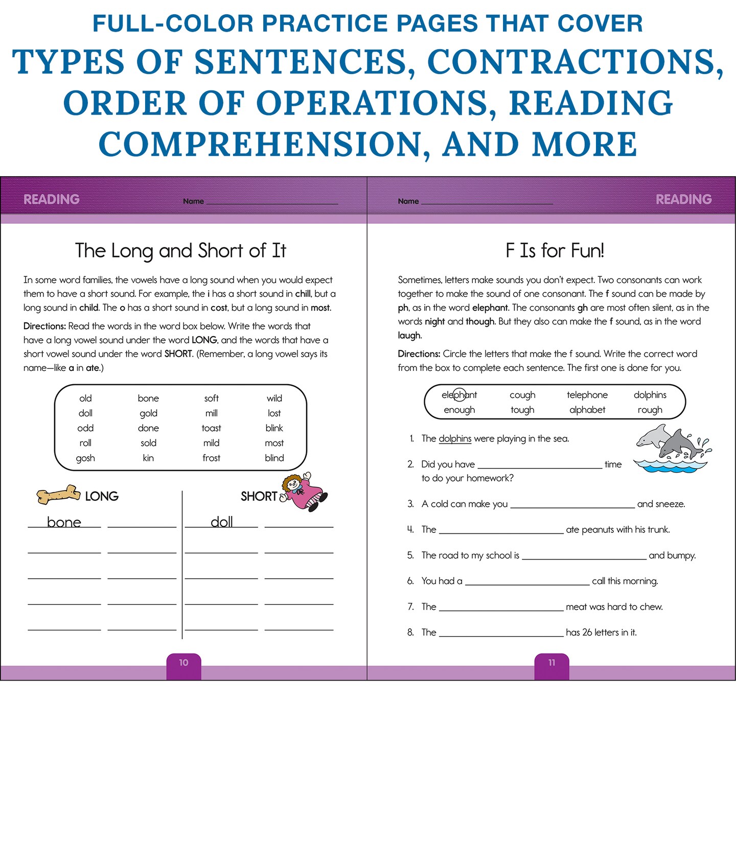 Carson Dellosa Complete Book of Third Grade Workbook, Reading Comprehension, Math, Language Arts, and Writing Practice, Classroom or Homeschool Curriculum