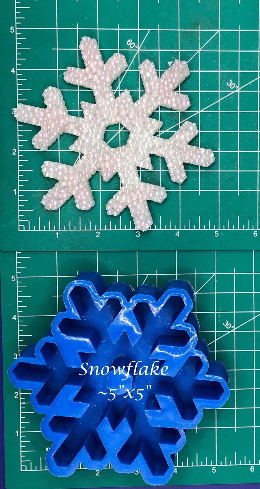 Snowflake Silicone Freshie Mold