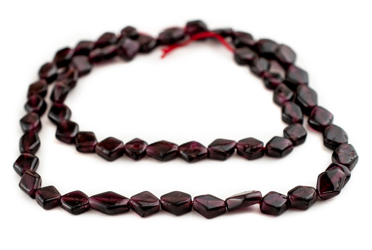 TheBeadChest Diamond Garnet Beads (8mm)
