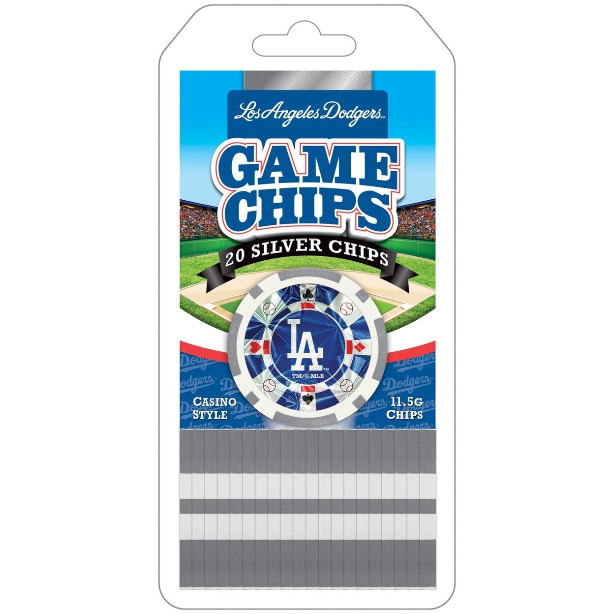 MasterPieces Los Angeles Dodgers 20 Piece Poker Chips