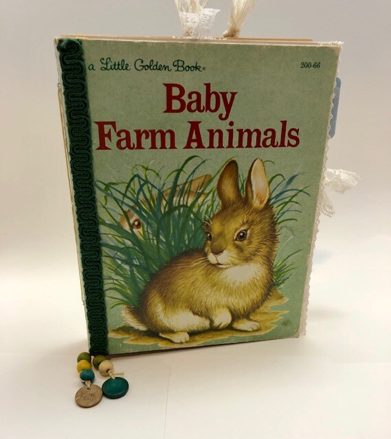 Little Golden Book Junk Journal Baby Farm Animals MakerPlace by Michaels