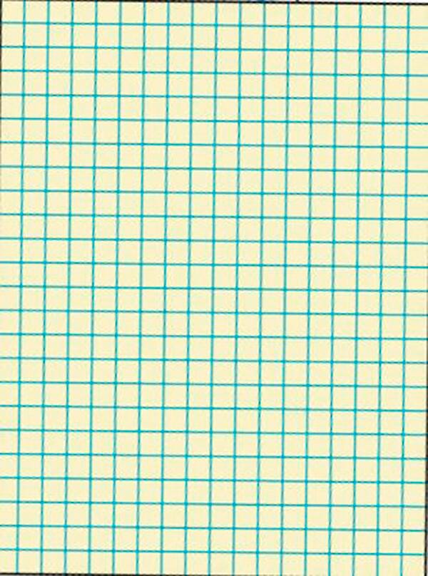 School Smart Graph Paper, 1/2 Inch Rule, 9 x 12 Inches, Manila, 500 Sheets