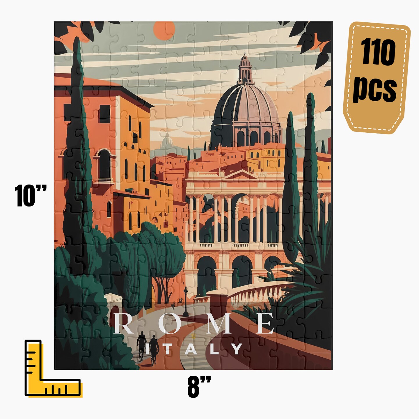 Rome Jigsaw Puzzle, Family Game, Holiday Gift | S1 product 2
