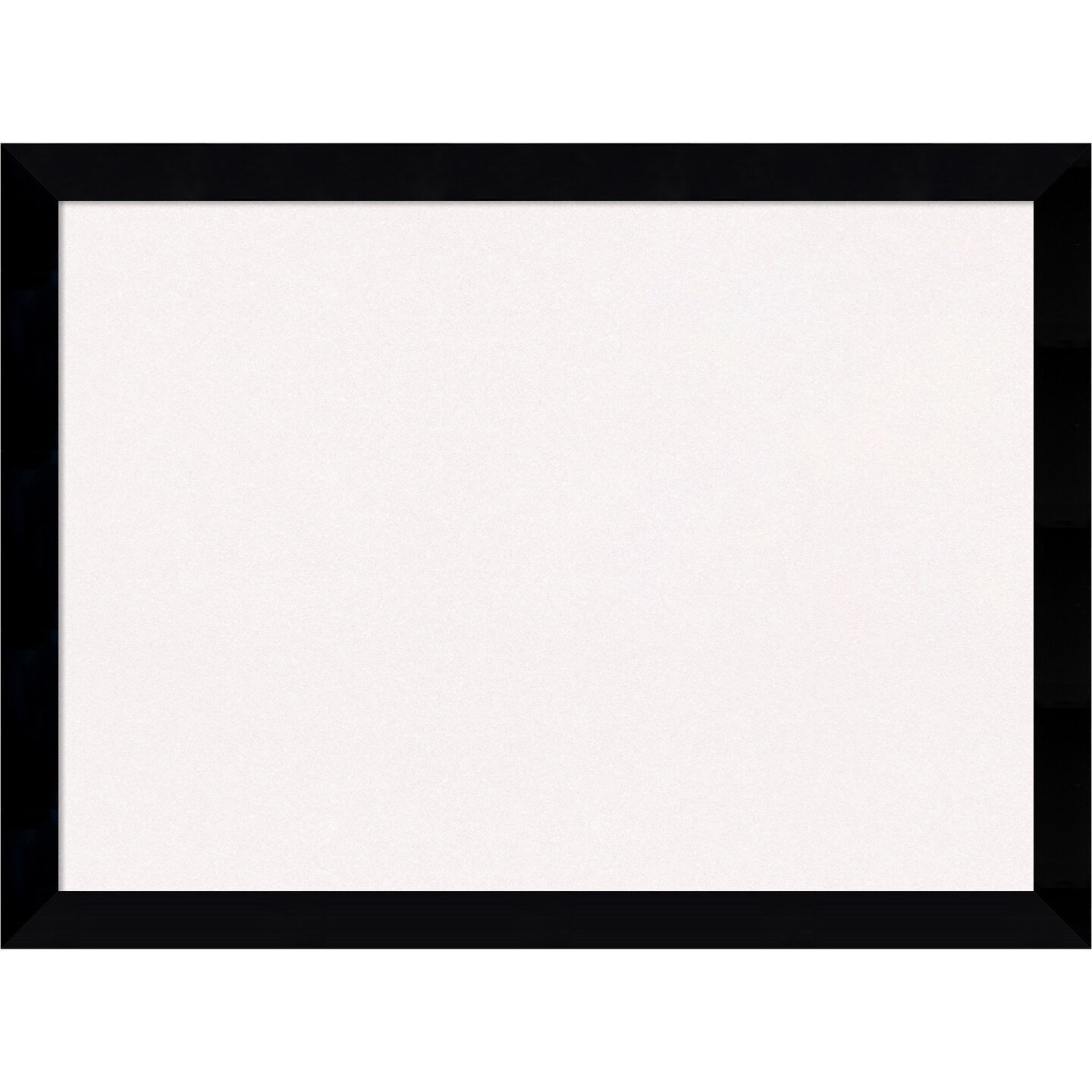 Black Museum Wood Framed Corkboard, White Cork