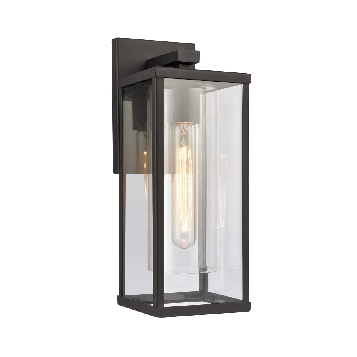 Augusta 13.75 High 1-Light Outdoor Sconce - Matte Black