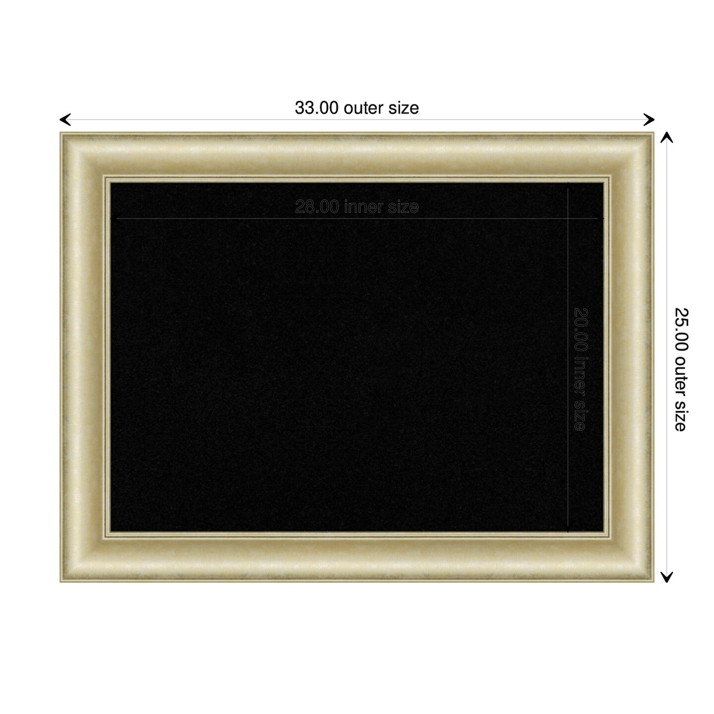 Textured Framed Corkboard, Black Cork