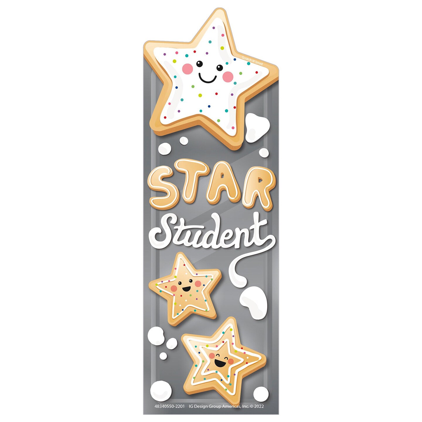 Star Cookies Sugar Cookie Scented Bookmarks, 24 Per Pack, 3 Packs