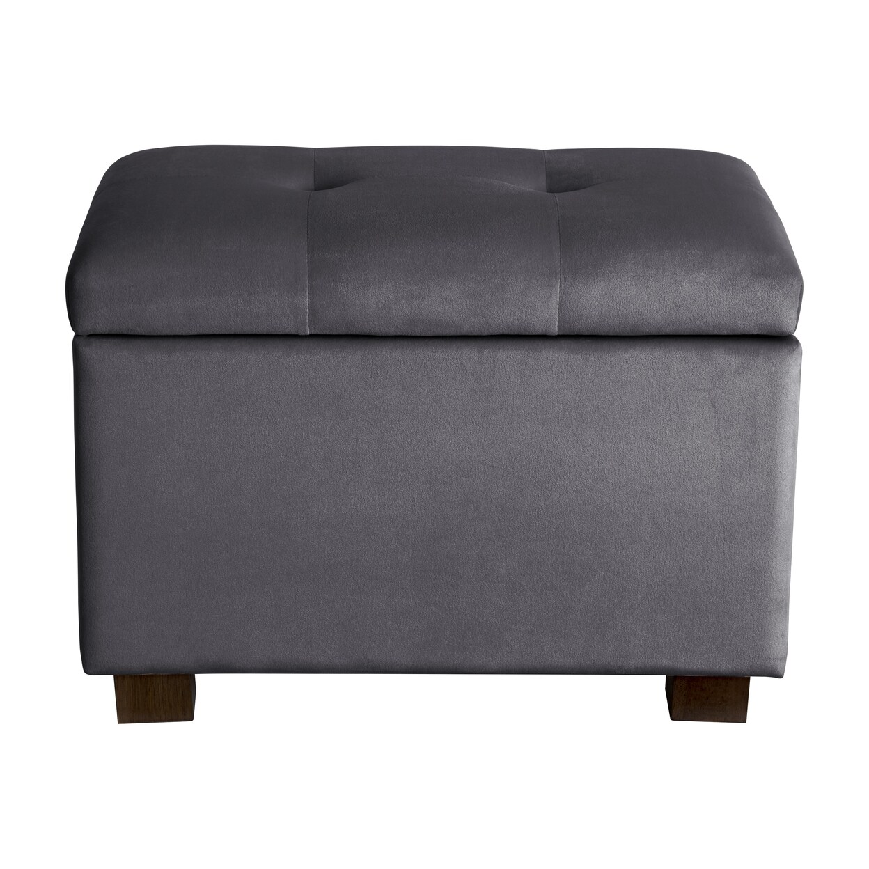 CorLiving   Velvet Ottoman with Storage