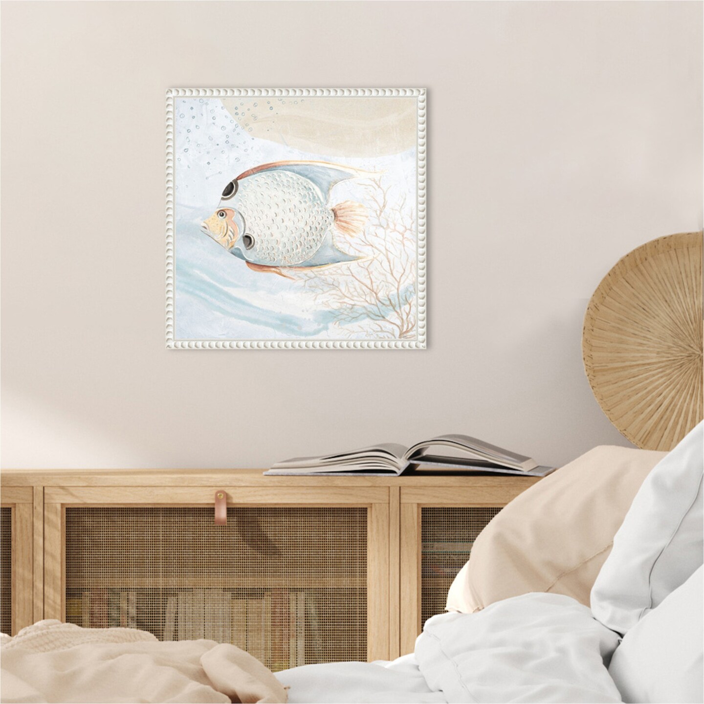 Ocean Oasis Bubbles Tropical Fish by Patricia Pinto Framed Canvas Wall Art