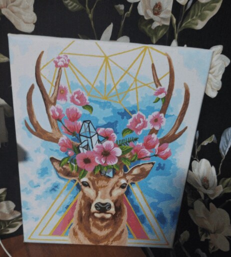 Painting by Numbers kit Crafting Spark Celebration Nature Geometry R023 19.69 x 15.75 in