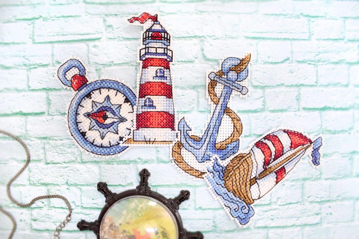 Sea Mood P-275 / SR-275 Plastic Canvas Counted Cross Stitch Kit