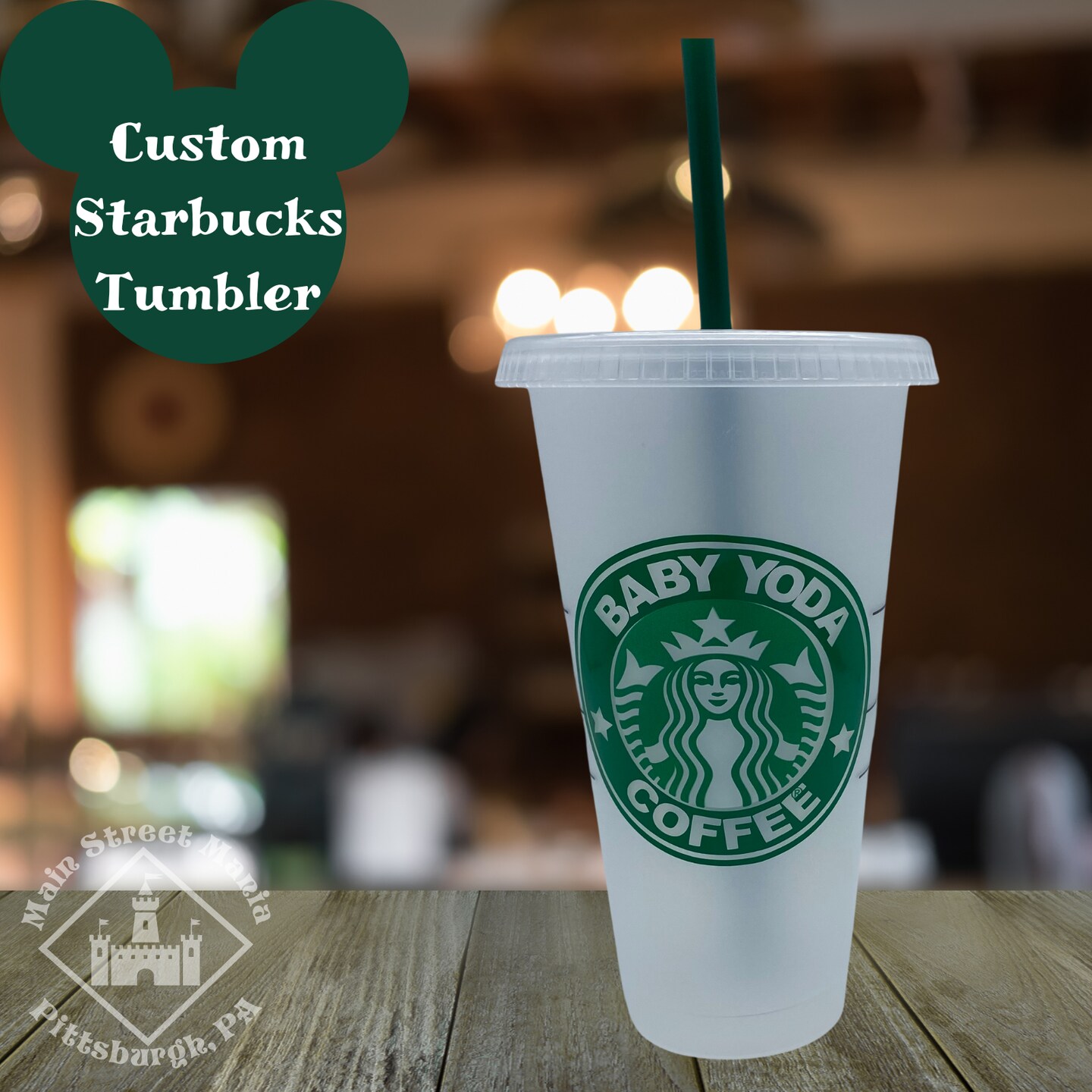 Baby Yoda Coffee Starbucks Tumbler Personalized Disney Star Wars