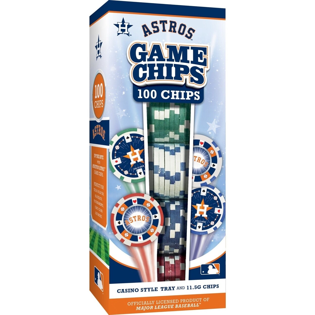 MasterPieces Houston Astros 100 Piece Poker Chips