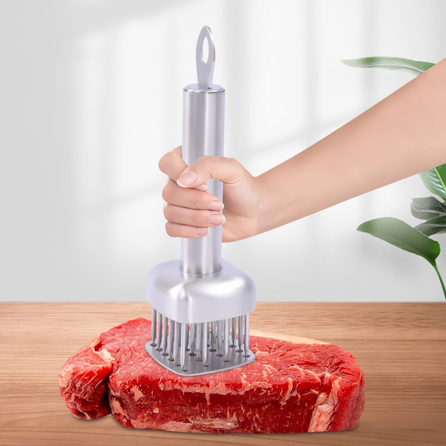 Kitcheniva Stainless Steel Sharp Needle Meat Tenderizer Tool