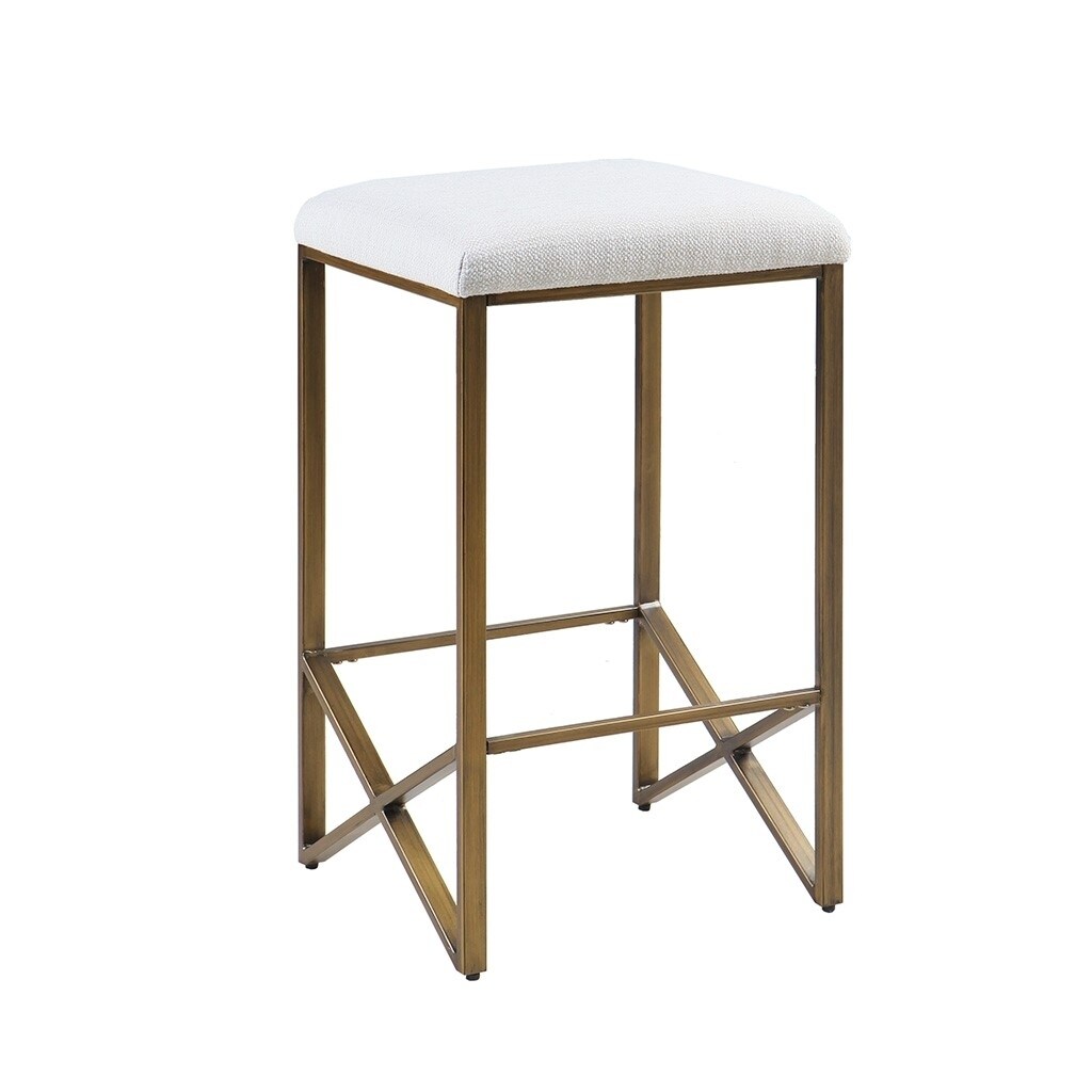 Gracie Mills Kenton Backless Upholstered 26&#x22; Counter Stool - Grace-14951