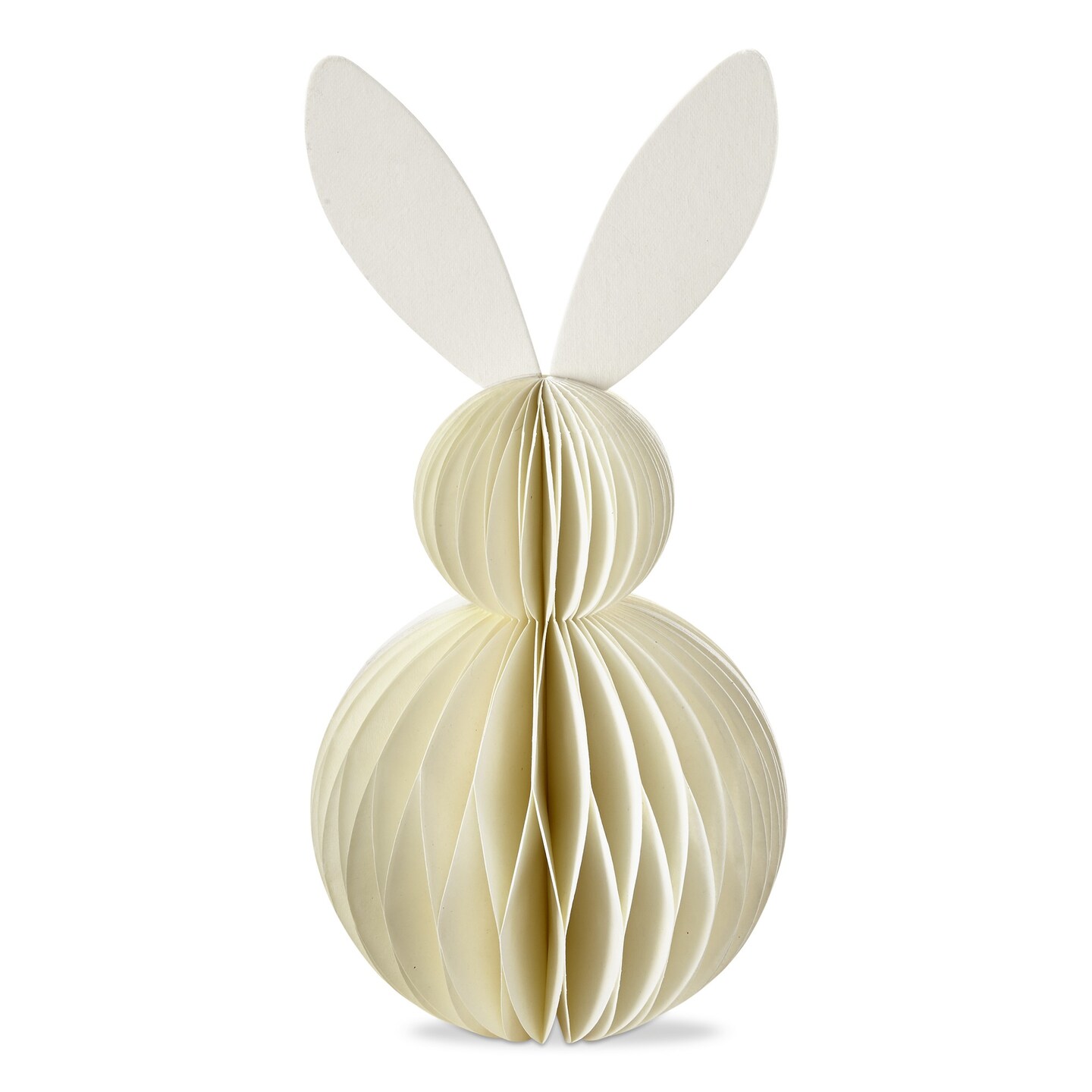 Easter Ivory Bunny Paper Standing Decor Large, 5.0L x 5.0W x 11.8H inches
