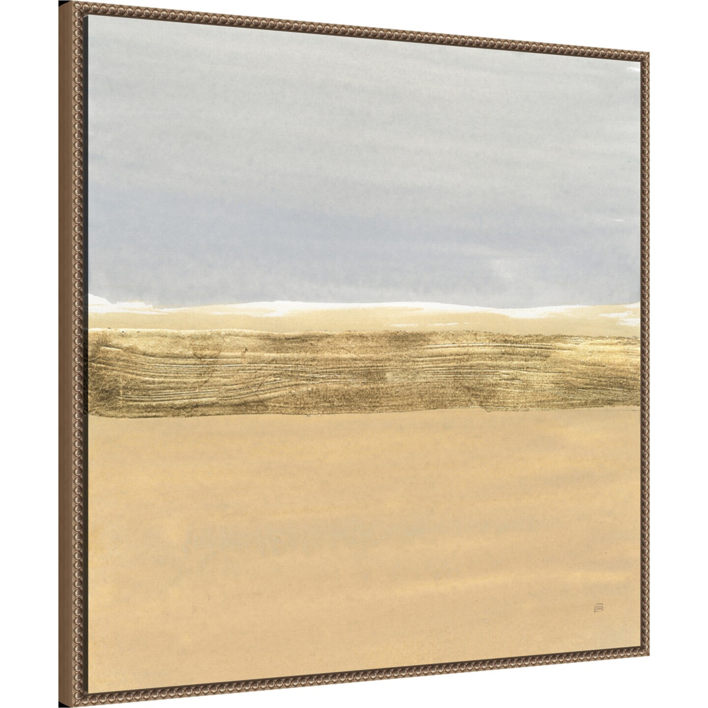 Gold Strips IV by Chris Paschke Framed Canvas Wall Art