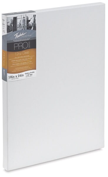 Fredrix Pro Series Dixie Gallery Profile Canvas - 18&#x22; x 24&#x22;, 1-3/8&#x22; Profile