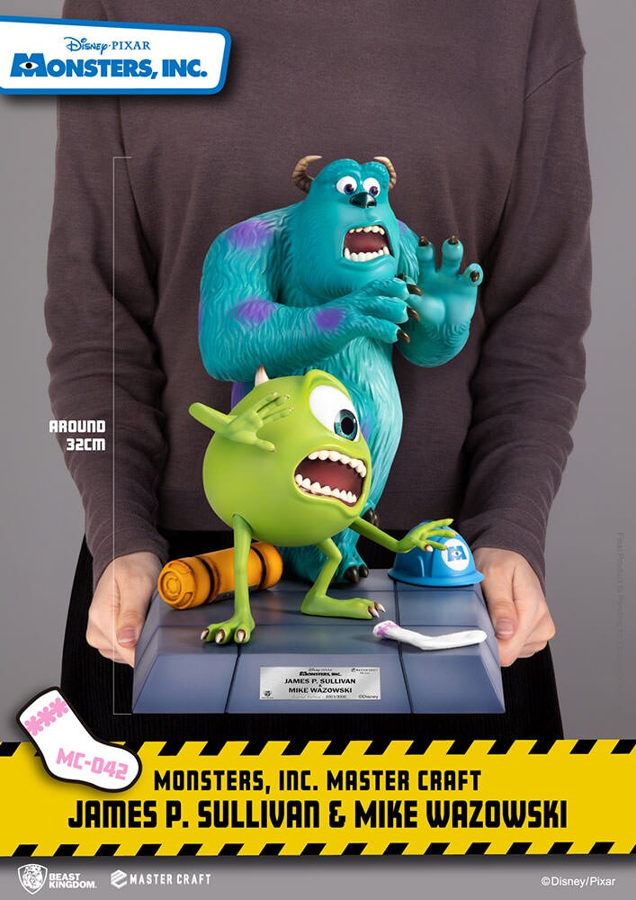 Disney Monster Inc James P. Sullivan and Mike Wazowski Table Top Statue