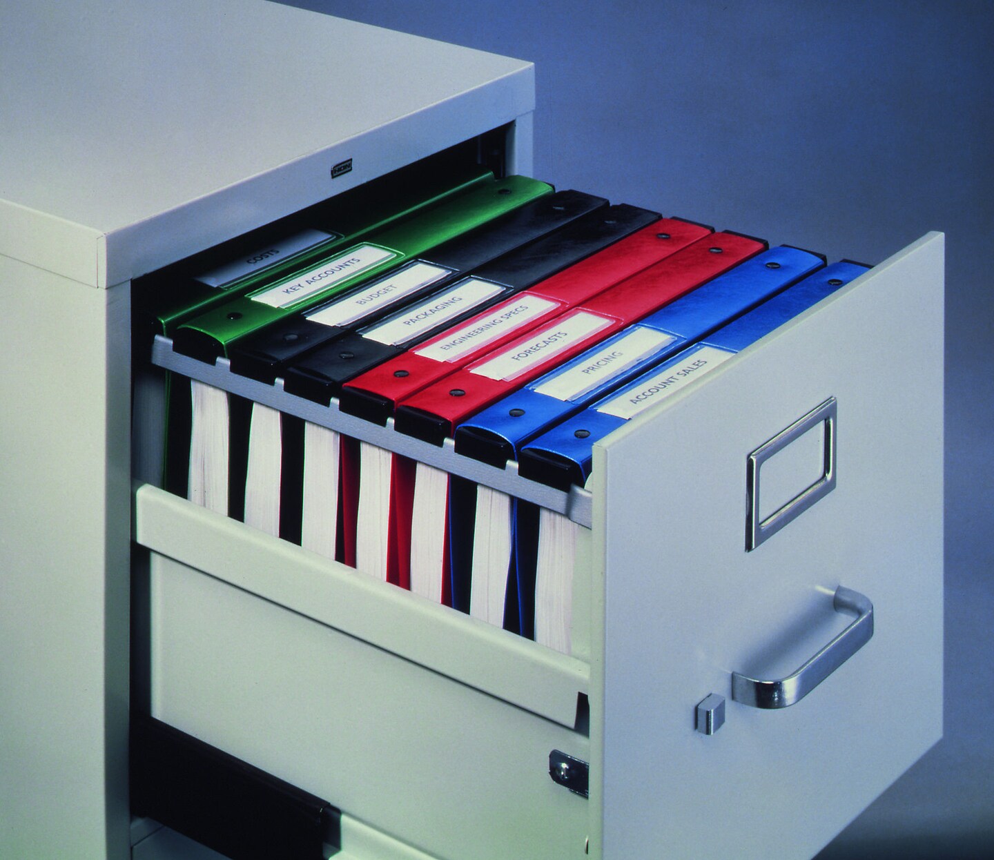 Avery Hanging Storage 3 Ring Binder, 1" Round Rings, 1 Red Binder (14803)