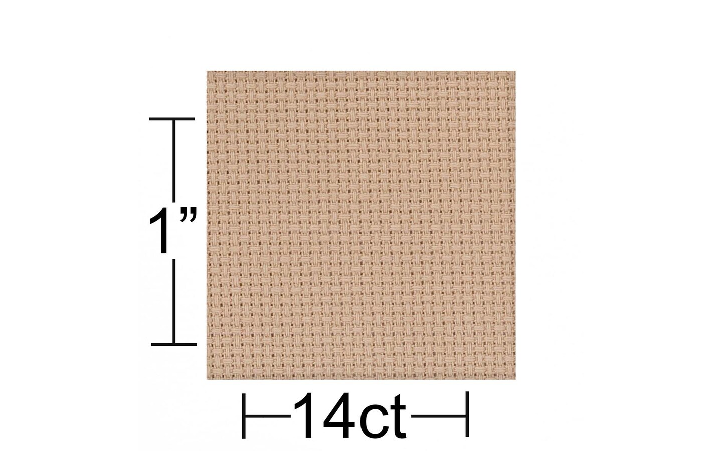Essentials By Leisure Arts Aida Cloth, 18 count, 15" x 18", Antique White cross stitch fabric for embroidery, cross stitch, machine embroidery and needlepoint