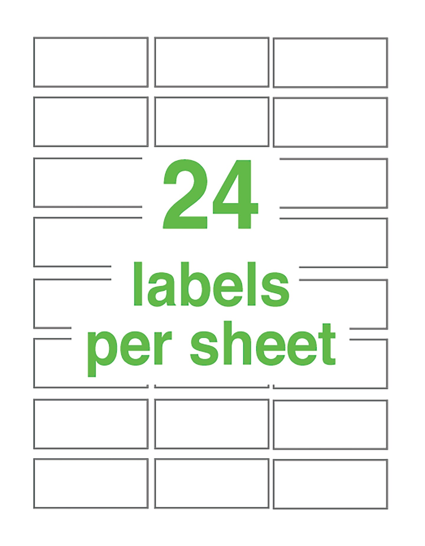 Avery UltraDuty GHS Chemical Labels for Pigment Inkjet Printers, Permanent Adhesive, Waterproof, UV Resistant, 1&#x22; x 2-1/2&#x22;, 600 Labels (60527)