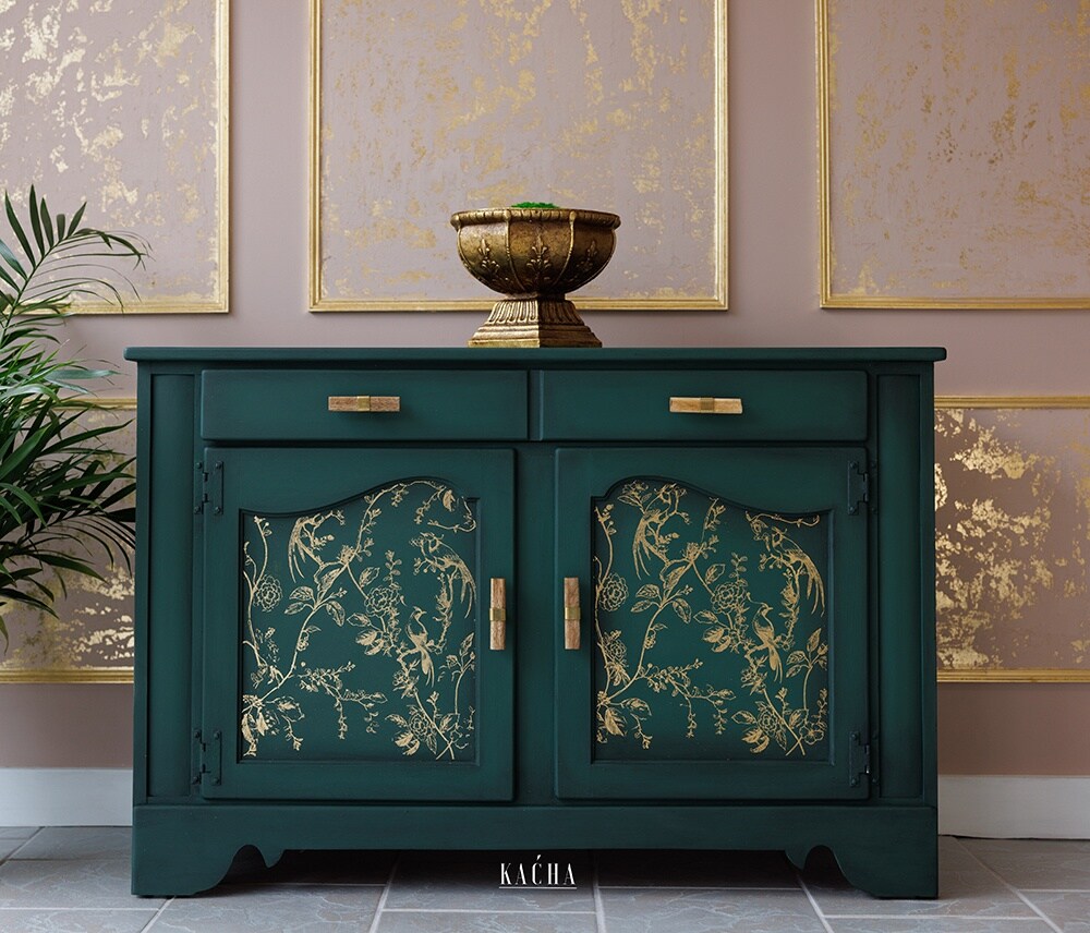 Prima Marketing Re-Design Gold Foil Kacha Decor Transfers-A Bird Song