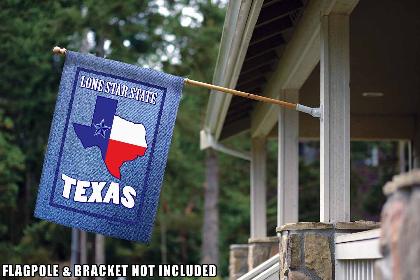 Lone Star Denim Decorative Texas Flag