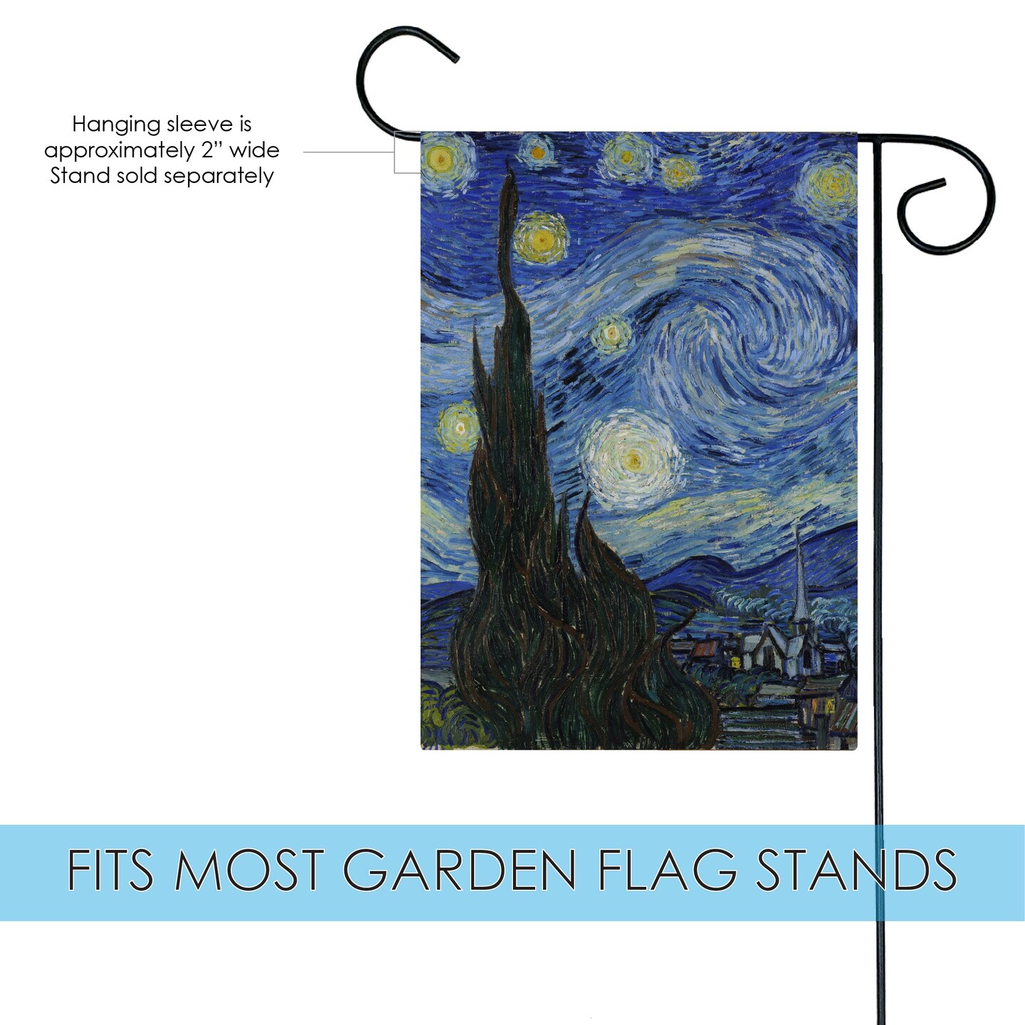 Van Gogh&#x27;s Starry Night Decorative Starry Night Flag