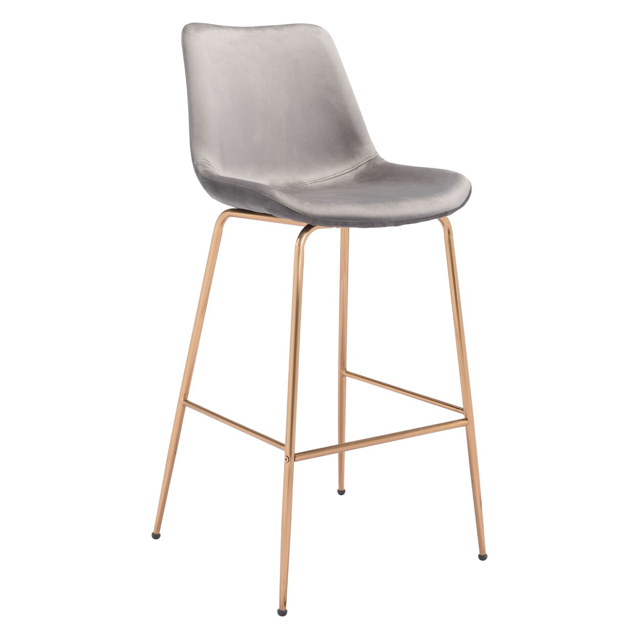 Tony Barstool Gold Velvet Seat Maximalist Design Modern Kitchen Hospitality