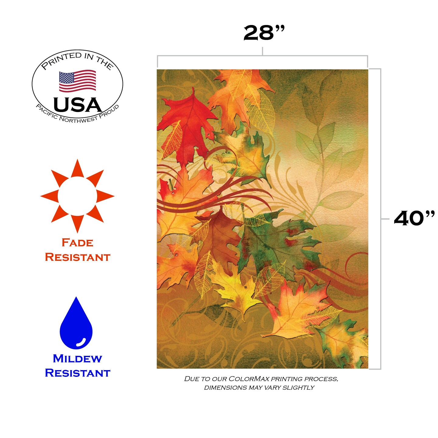 Autumn Aria Decorative Fall Flag