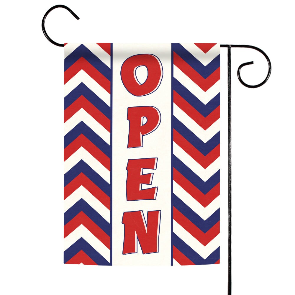 Open-Chevron Decorative Open Flag