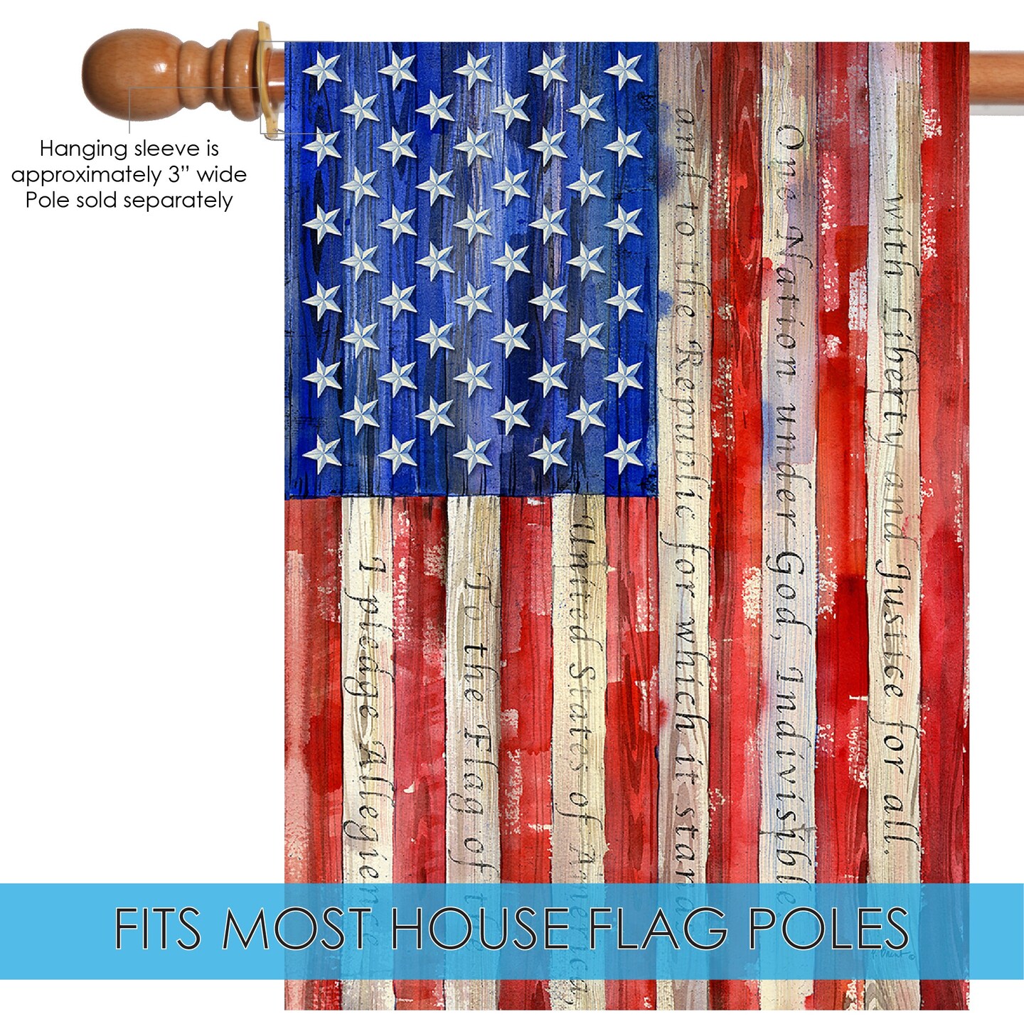 Banner of Allegiance Decorative Patriotic Flag
