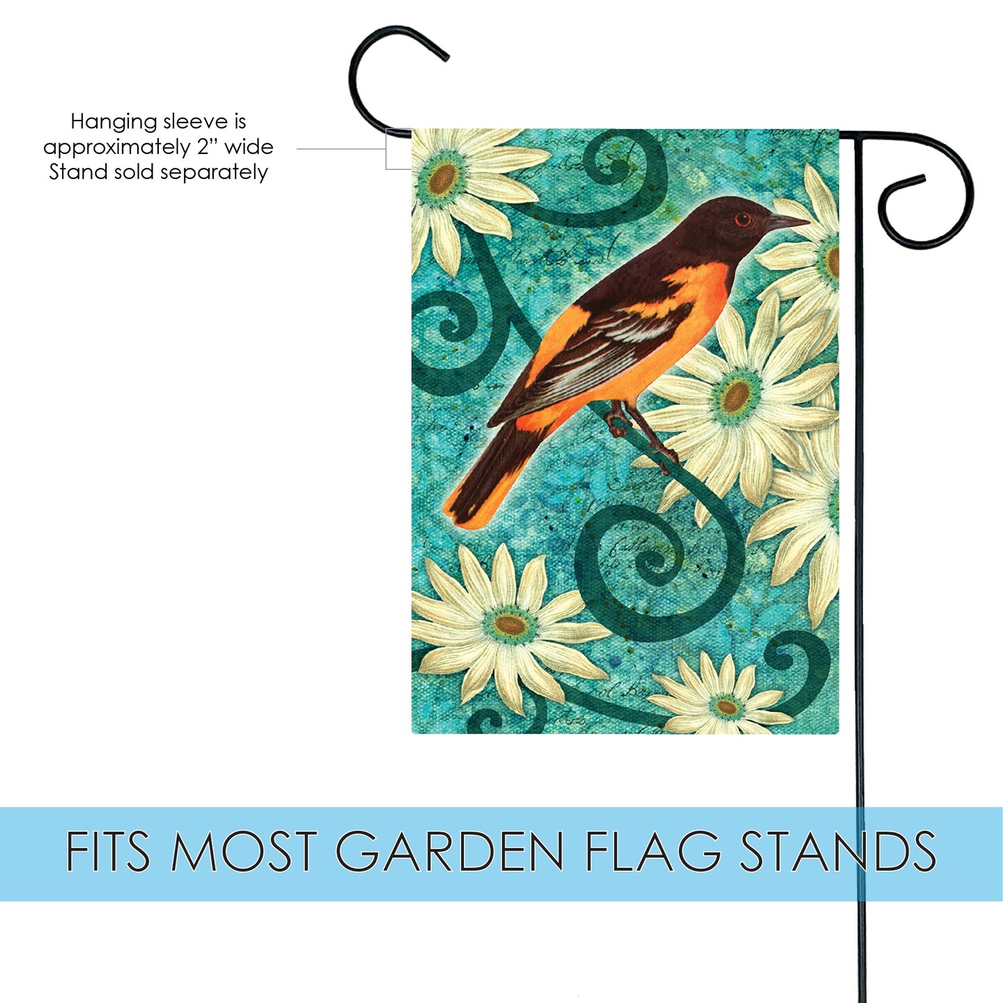 Baltimore Oriole Decorative Bird Flag