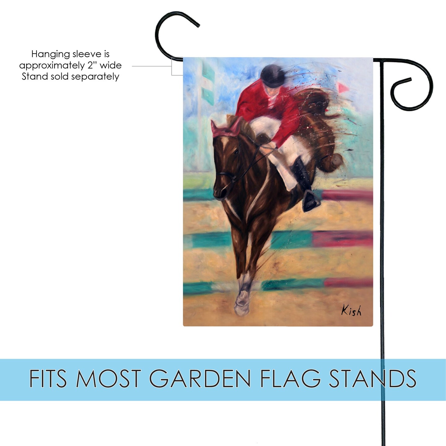 The Equestrian Decorative Horse Flag