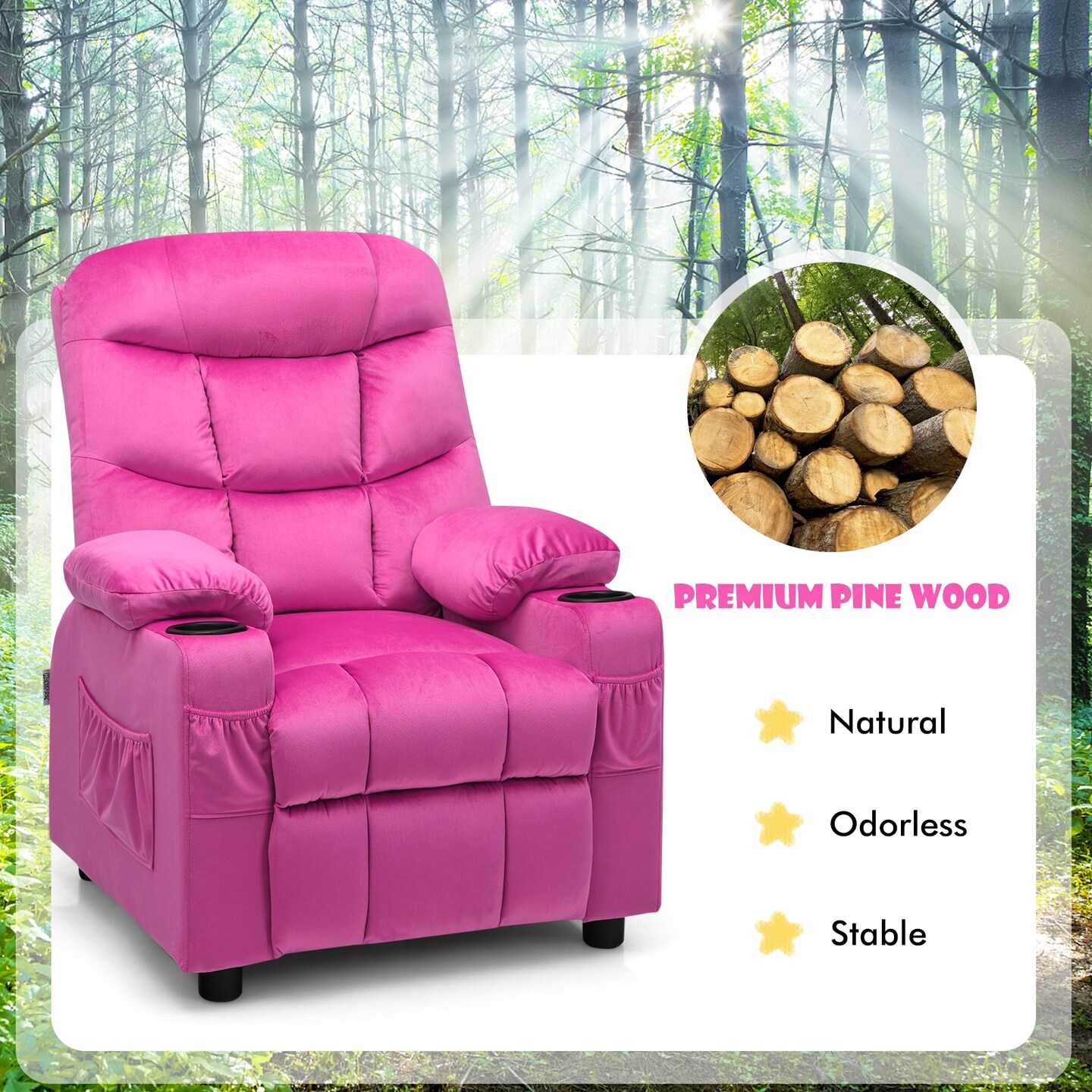 Pink lazy boy online recliner