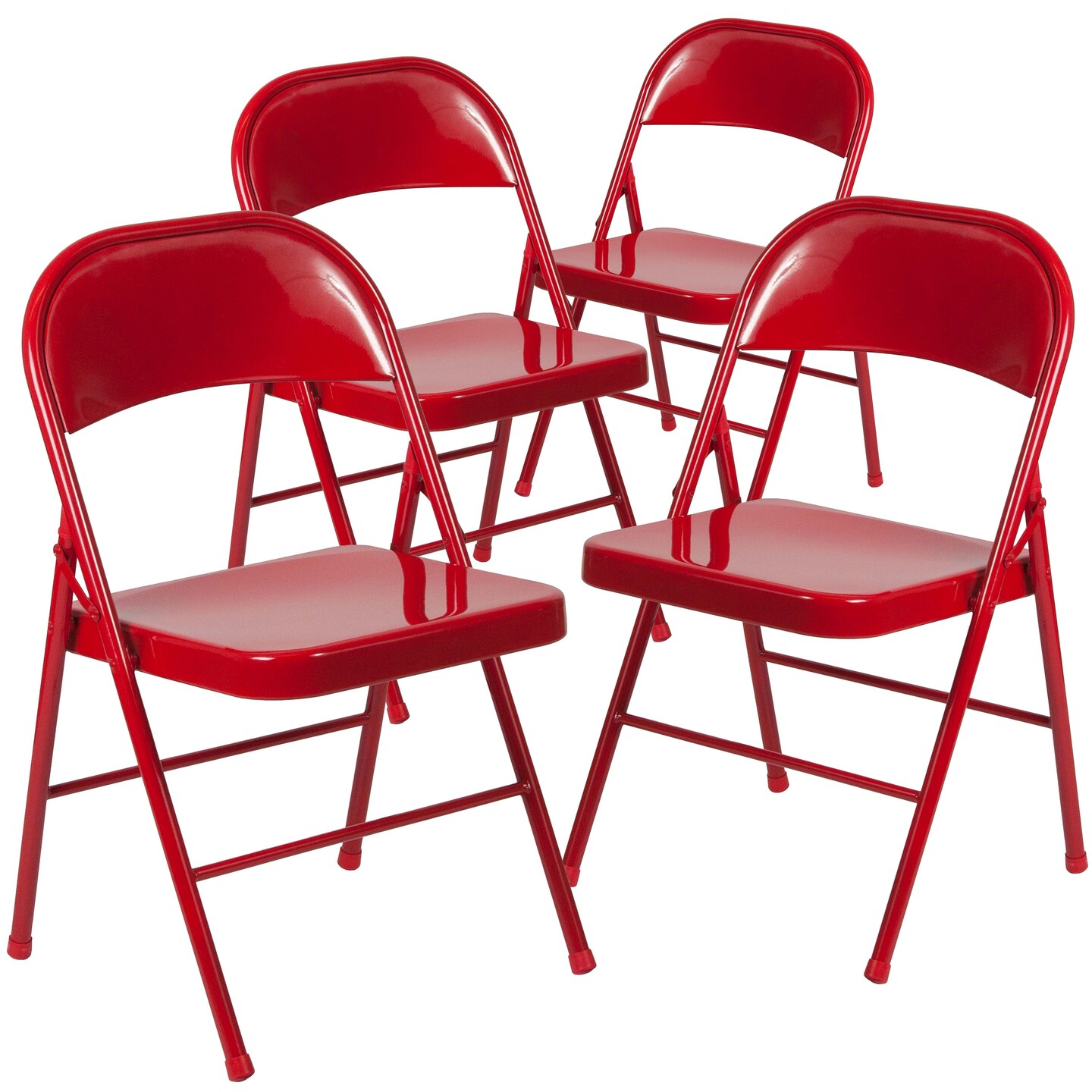 Emma and Oliver 4 Pack Double Braced Commercial Party Events Steel
