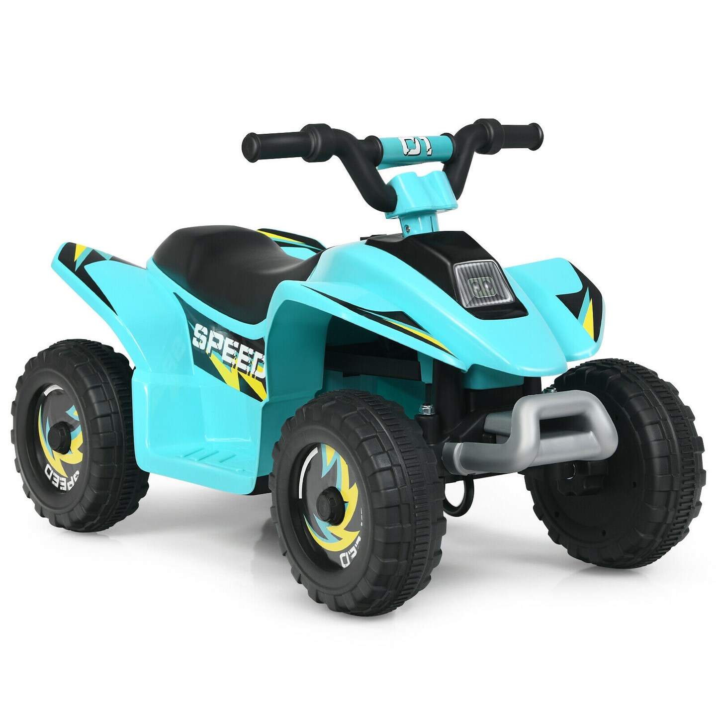 6V Kids Electric 4 Wheels Ride-On Toy with Wear-Resistant Wheels for Indoor Outdoor Use