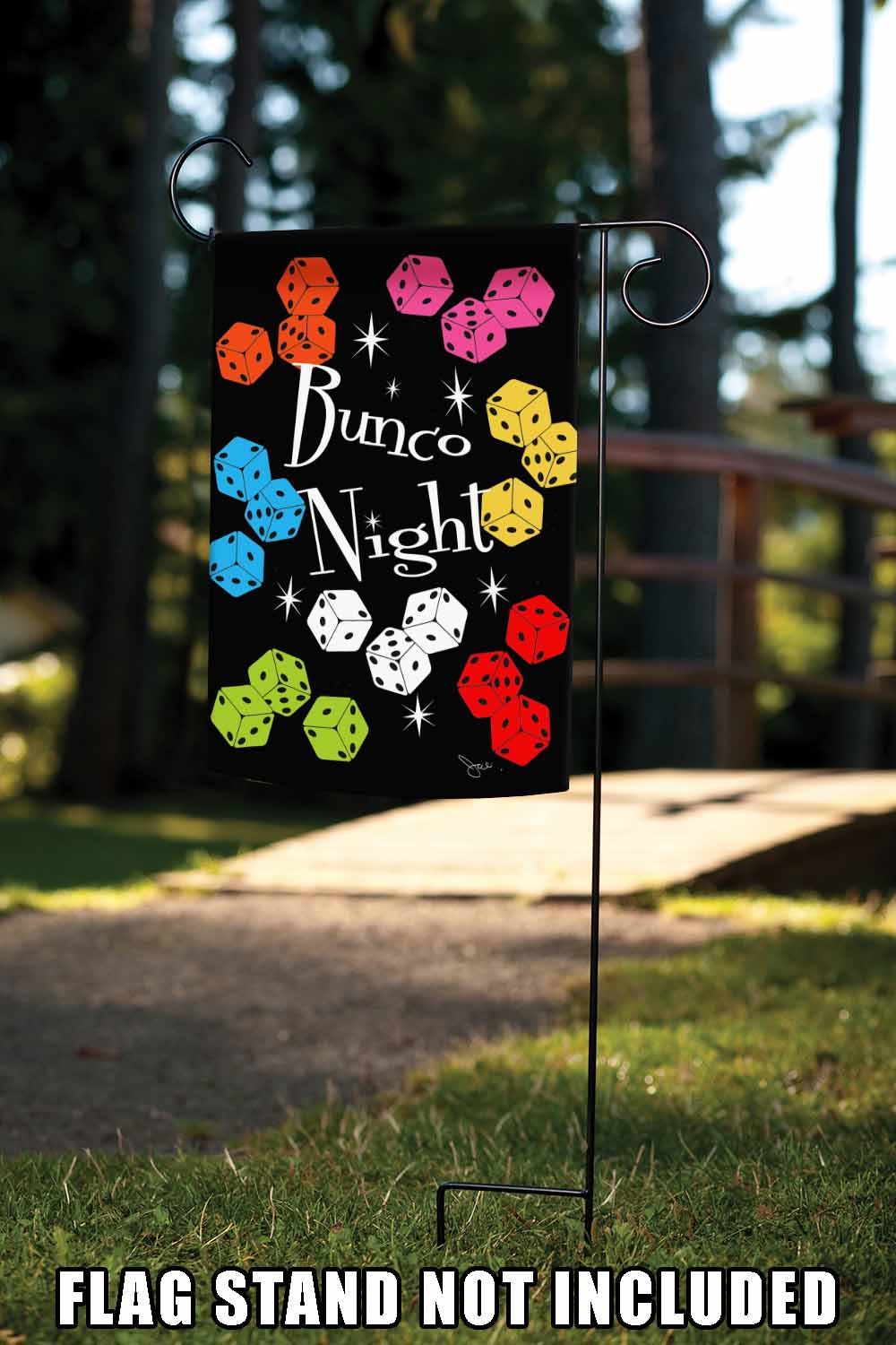Bunco Night Decorative Bunco Flag